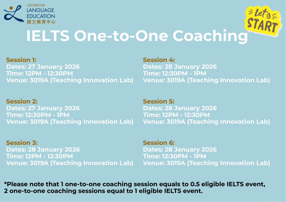 IELTS One-to-One Coaching (January 2026)